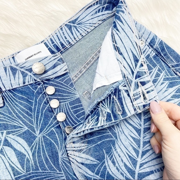 NWT Current/Elliott Ultra High Waist floral Shorts Sz 25 - Picture 5 of 8